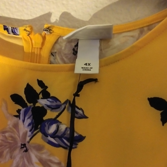 Ava & Viv Yellow Floral Dress - Picture 5 of 6